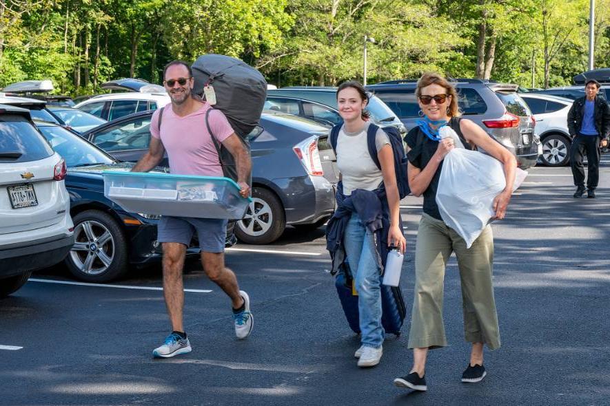 A student moves in with their family